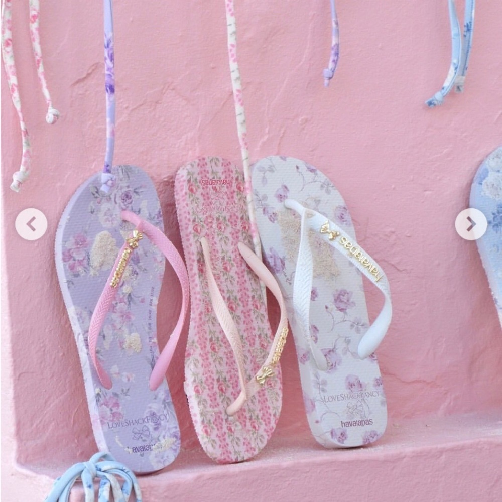 LOVESHACKFANCY Havaianas Flip Flops Sandals Heirloom - Picture 4 of 9